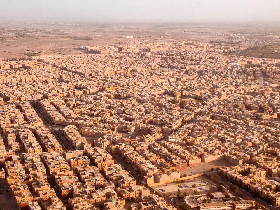 Arrivée à Marrakech : vue sur la ville