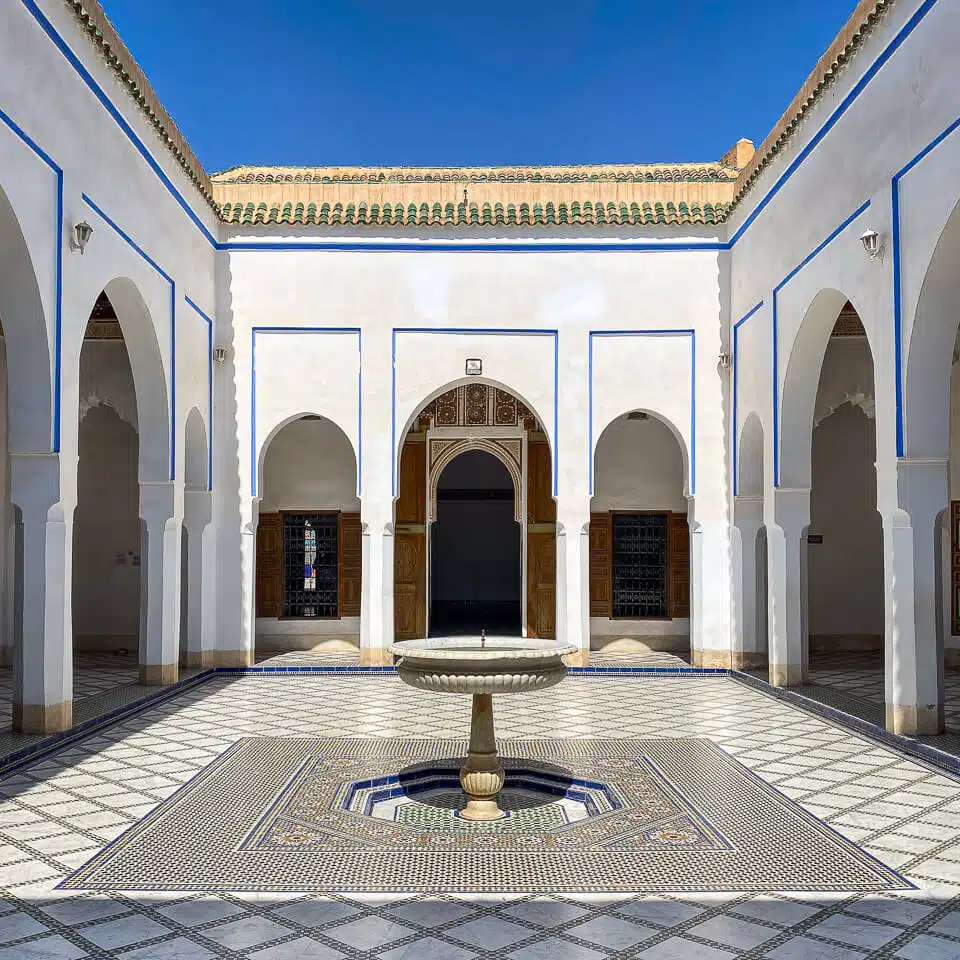 Le top 10 : les sites historiques de Marrakech : le palais de la Bahia.