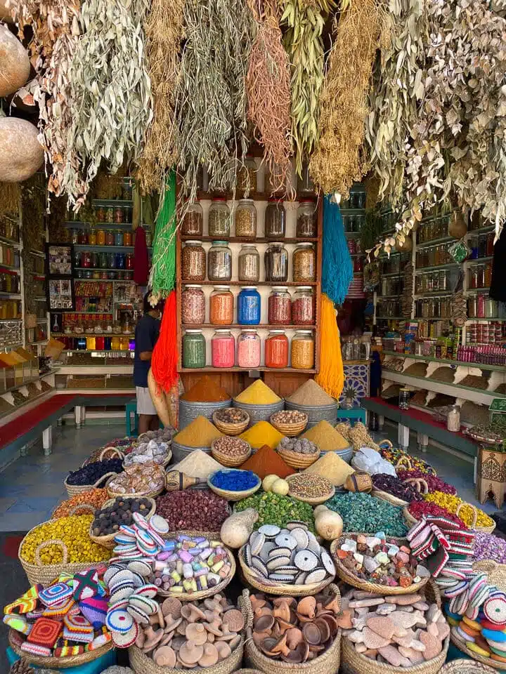 Spice store in Marrakesh